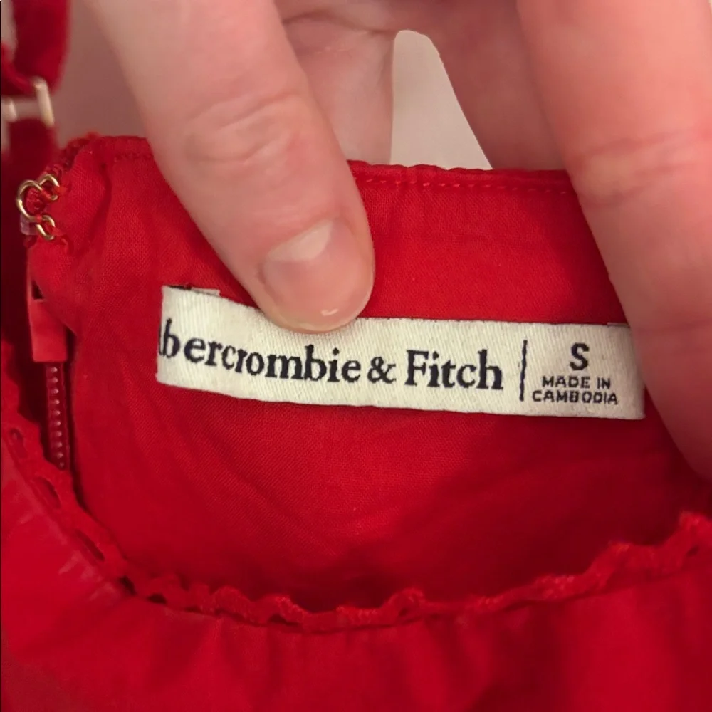 Abercrombie & Fitch Scarlet Red Sleeveless Maxi Dress
